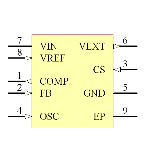 MCP1630V-E/MC Symbol - Microchip