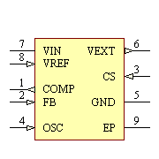 MCP1630V-E/MC Symbol - Microchip