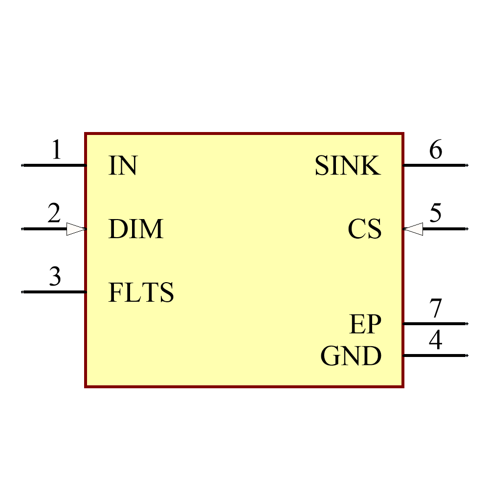 MAX16839ATT/V+T Symbol - Analog Devices