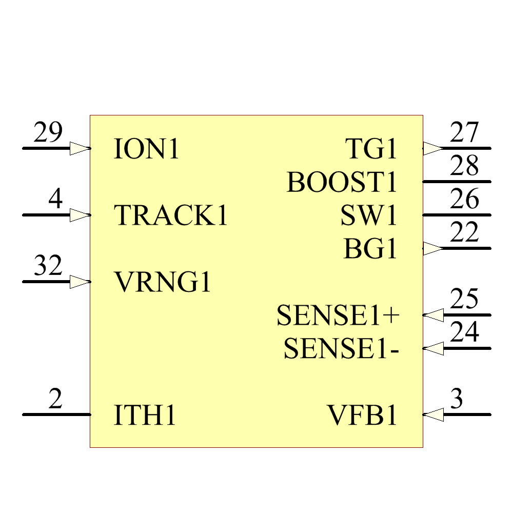 LTC3708EUH#PBF Symbol - Analog Devices