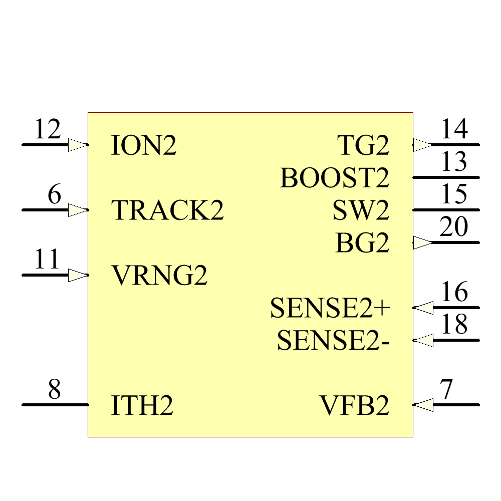 LTC3708EUH#PBF Symbol - Analog Devices