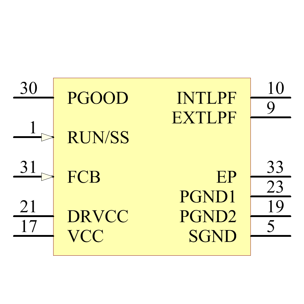 LTC3708EUH#PBF Symbol - Analog Devices