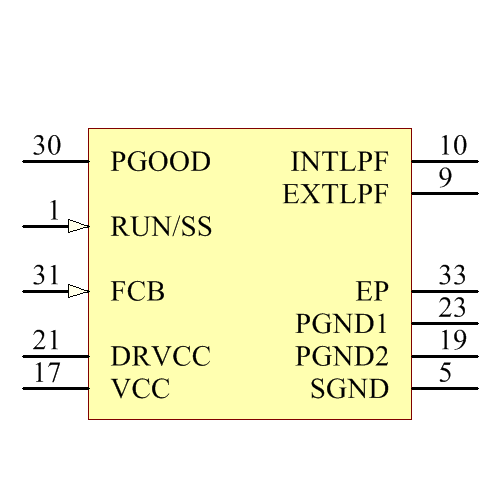 LTC3708EUH#PBF Symbol - Analog Devices