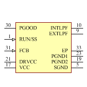 LTC3708EUH#PBF Symbol - Analog Devices