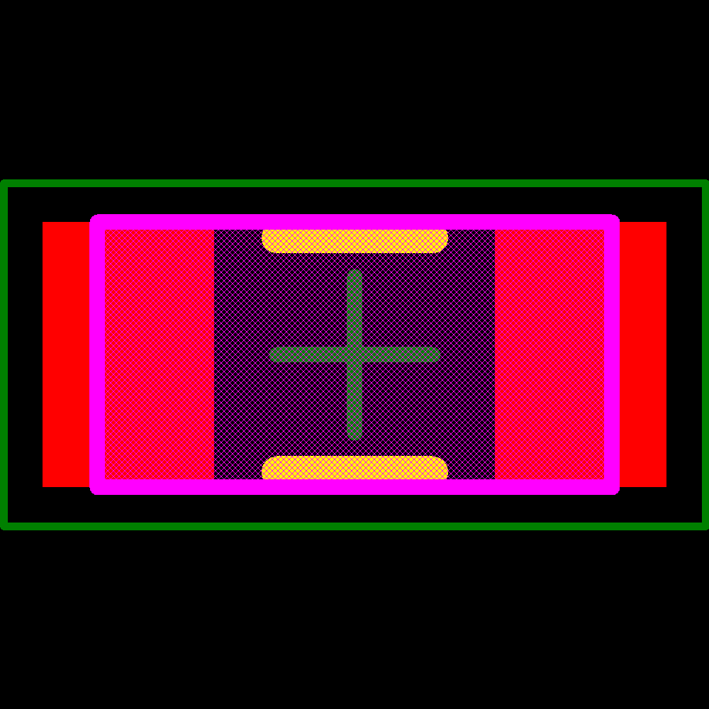 CRCW12061K24FKEA Footprint - Vishay