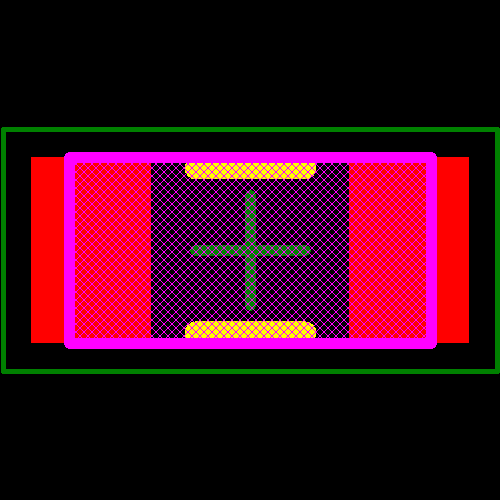 CRCW12061K24FKEA Footprint - Vishay