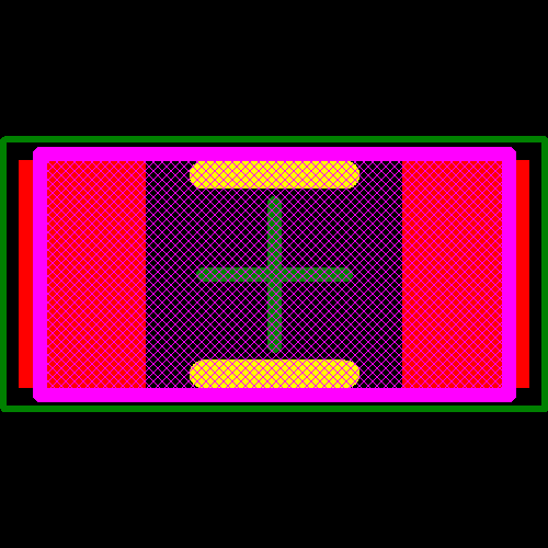 CRCW12061K24FKEA Footprint - Vishay