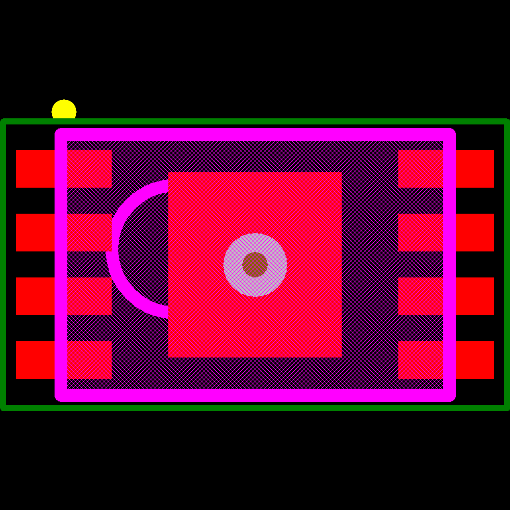 11AA080T-I/MNY Footprint - Microchip