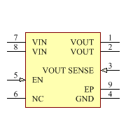 ADP124ARHZ-3.3-R7 Symbol - Analog Devices