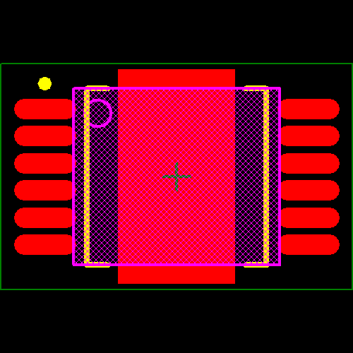 BTS5215LAUMA1 Footprint - Infineon
