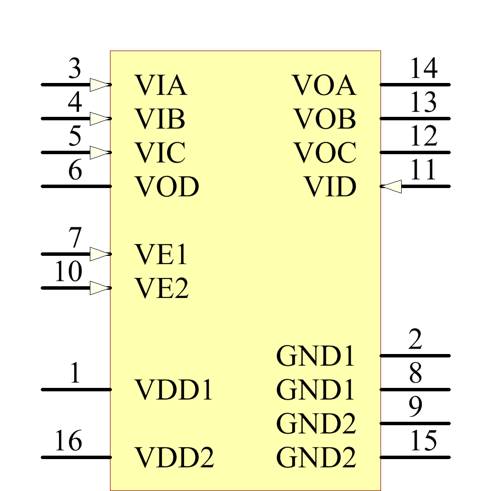ADUM3441CRWZ-RL Symbol - Analog Devices