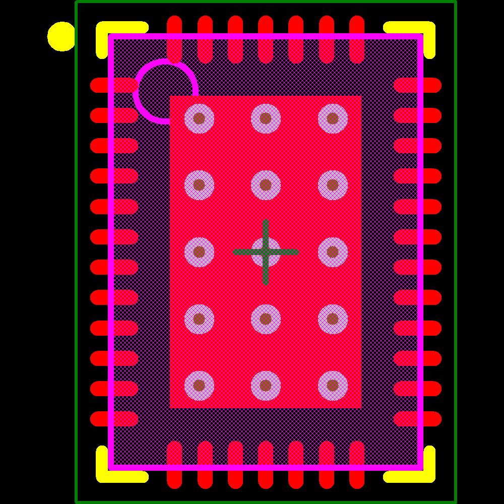 LT3513IUHF#TRPBF Footprint - Analog Devices