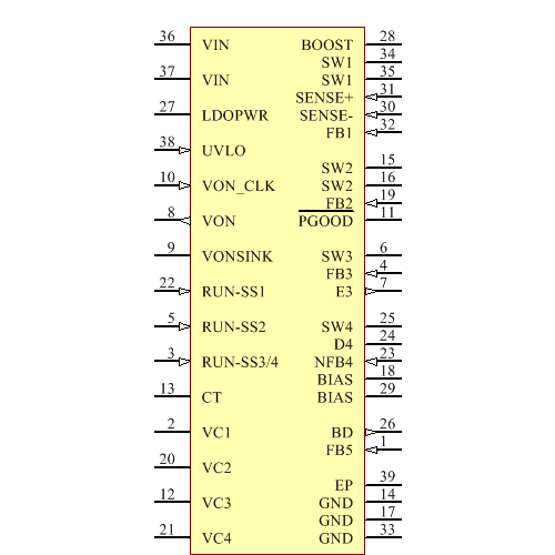 LT3513IUHF#TRPBF Symbol - Analog Devices