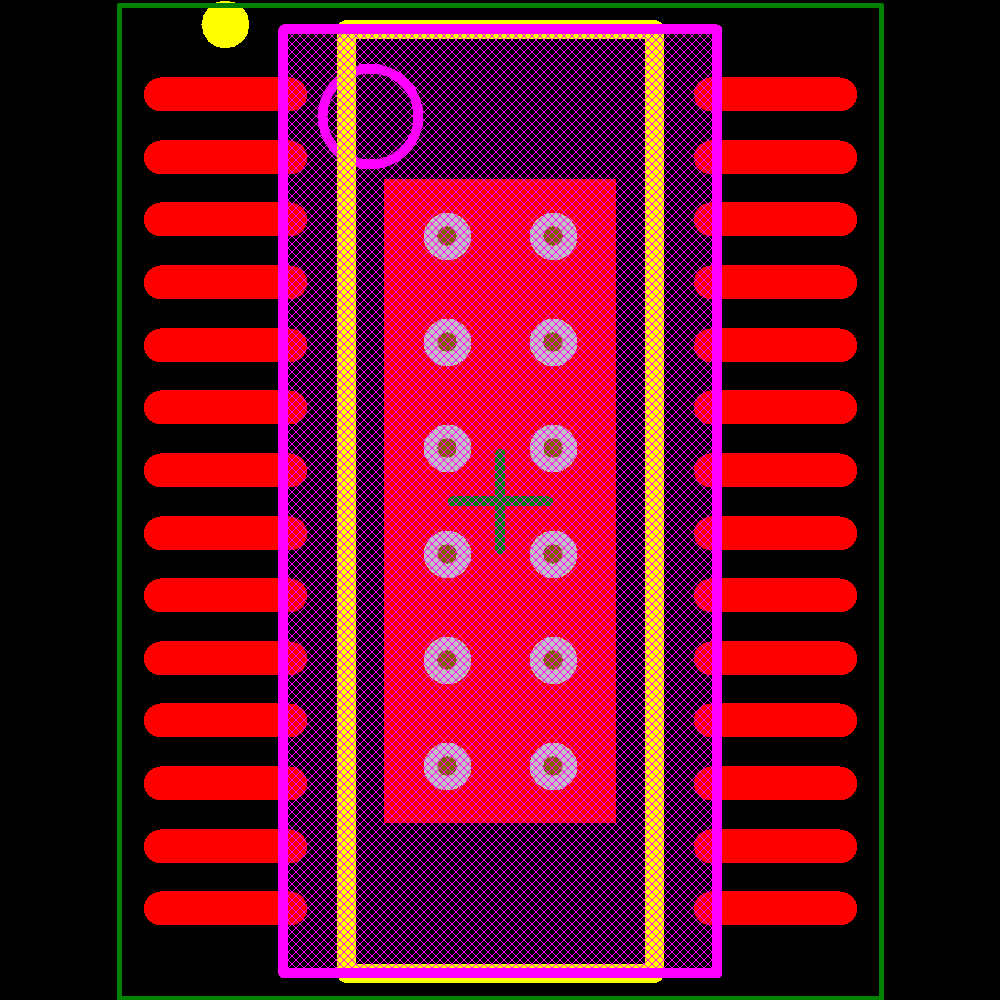 TLC5946PWP Footprint - Texas Instruments