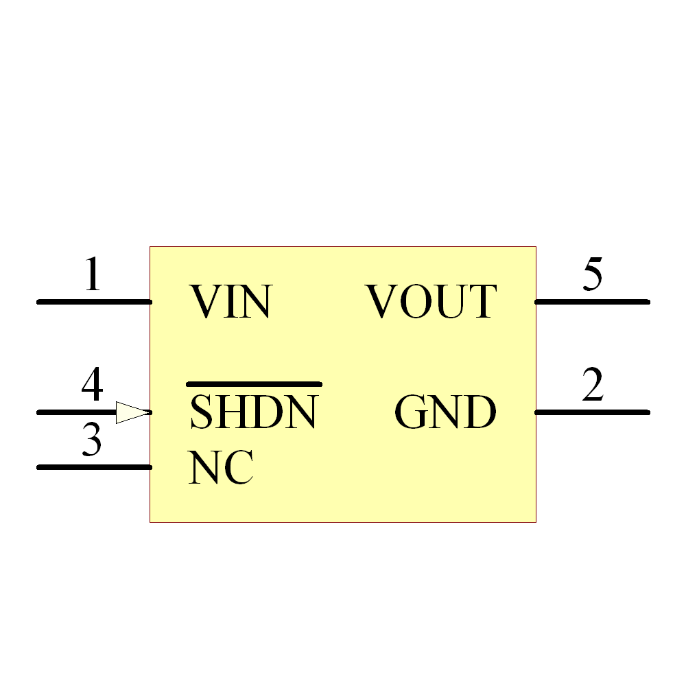 MCP1804T-1802I/OT Symbol - Microchip