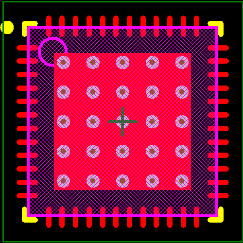 ADG731BCPZ-REEL Footprint - Analog Devices