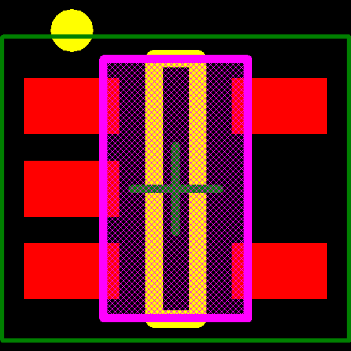 LM3410YMFX/NOPB Footprint - Texas Instruments