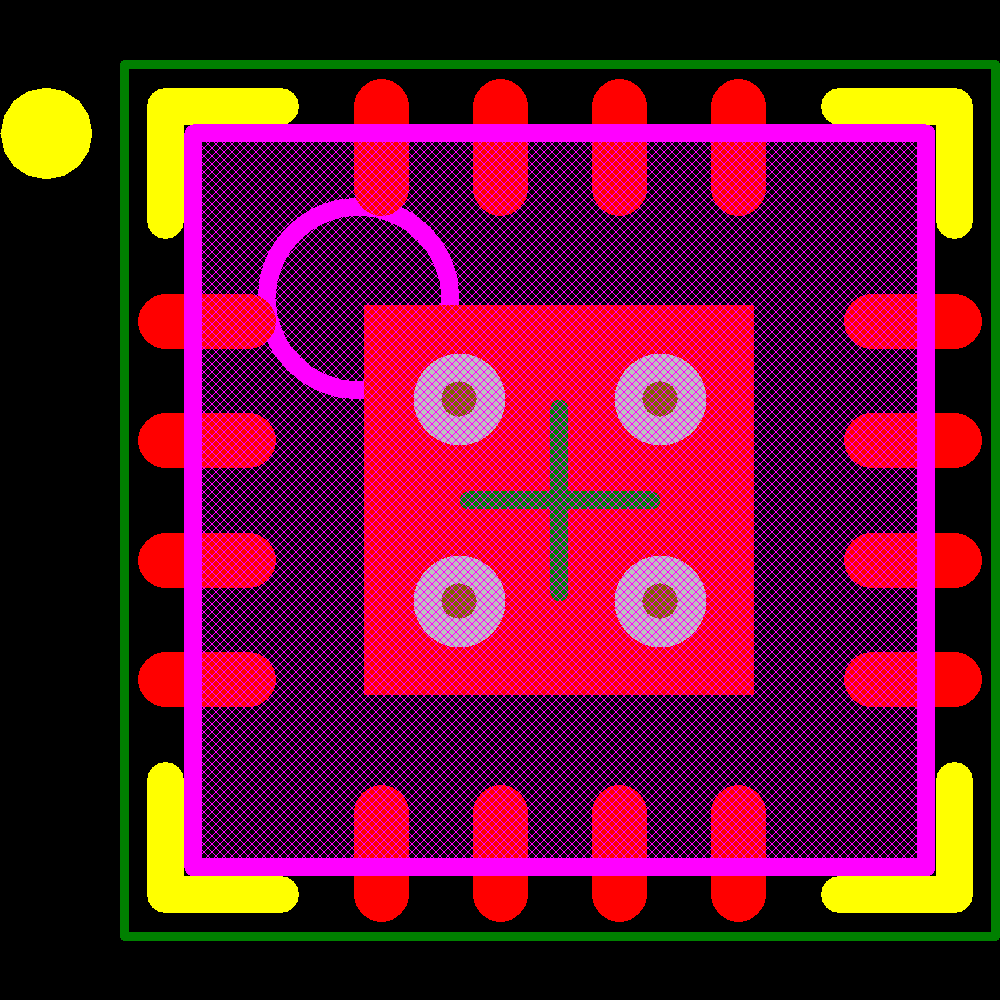 AS1109-BQFR Footprint - ams