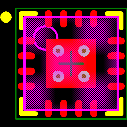 AS1109-BQFR Footprint - ams