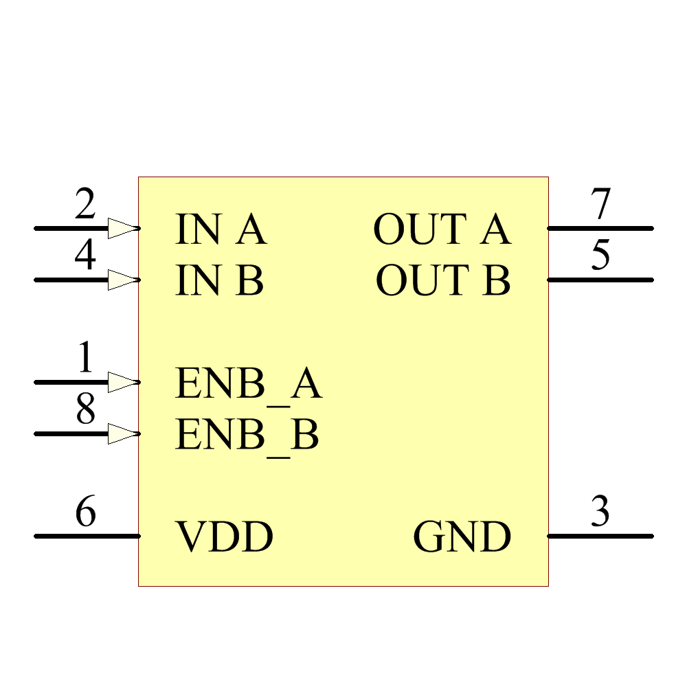 MCP14E7-E/SN Symbol - Microchip