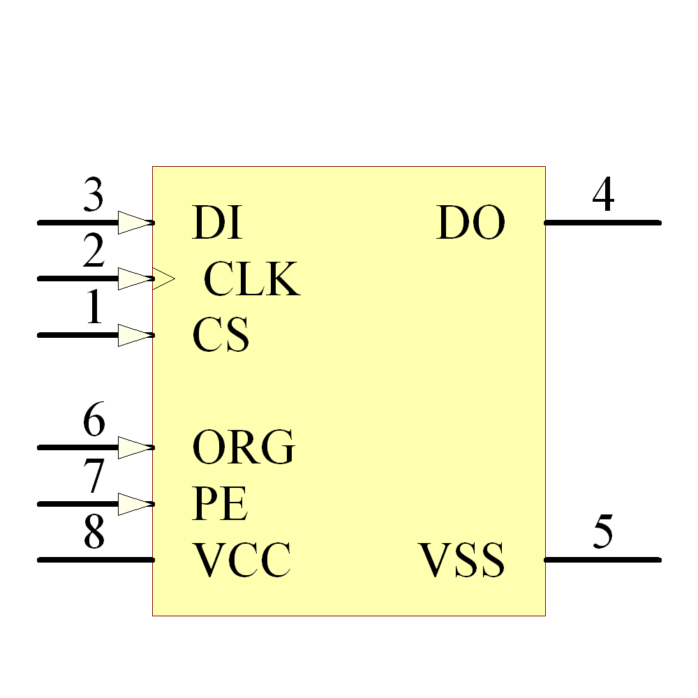93LC76CT-I/MS Symbol - Microchip