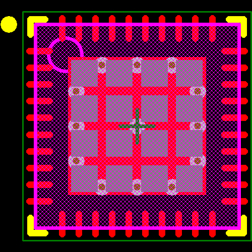 C8051F571-IM Footprint - Silicon Lab