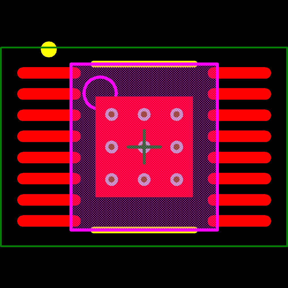 LM3421Q0MH/NOPB Footprint - Texas Instruments