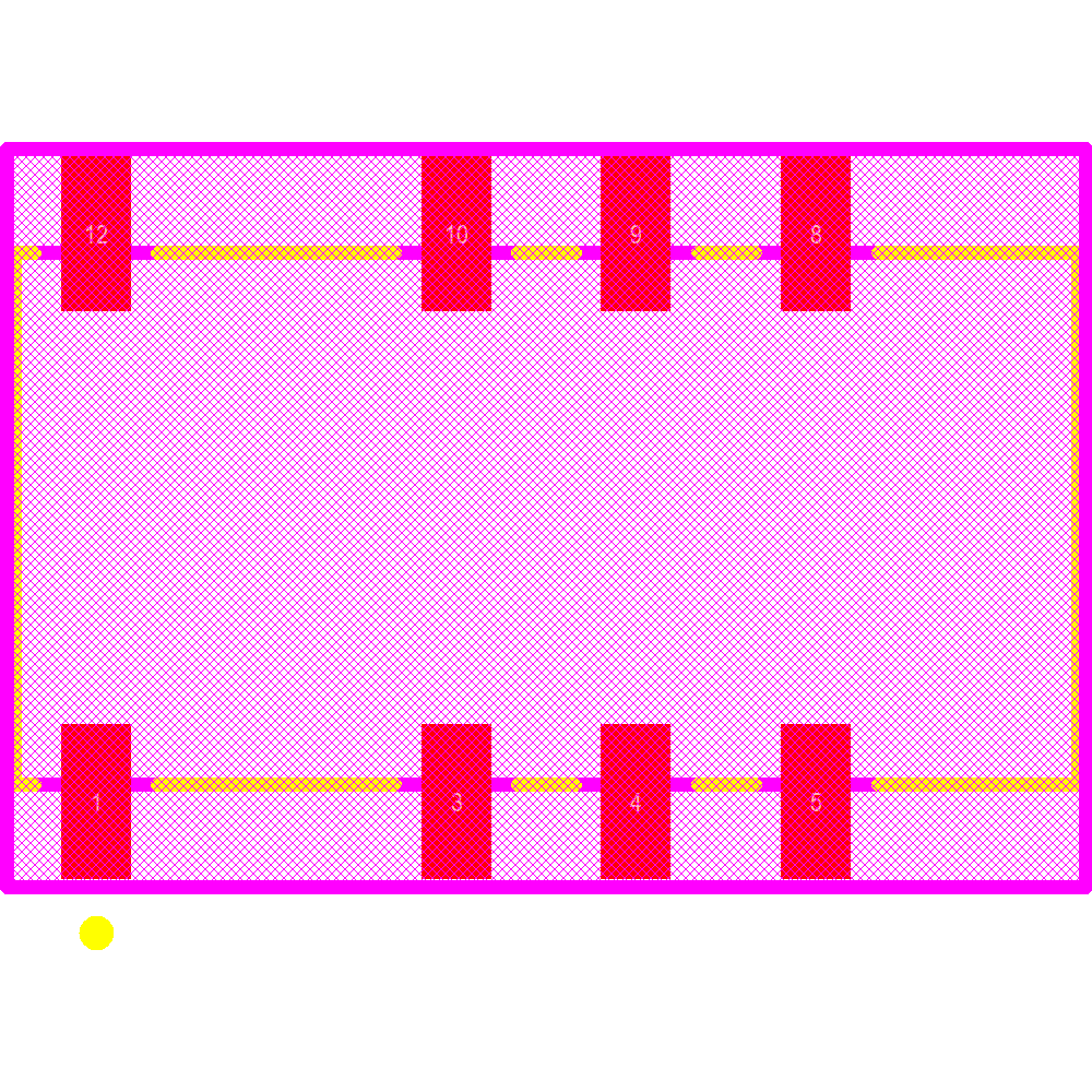 G6S-2F-DC5 Footprint - Omron