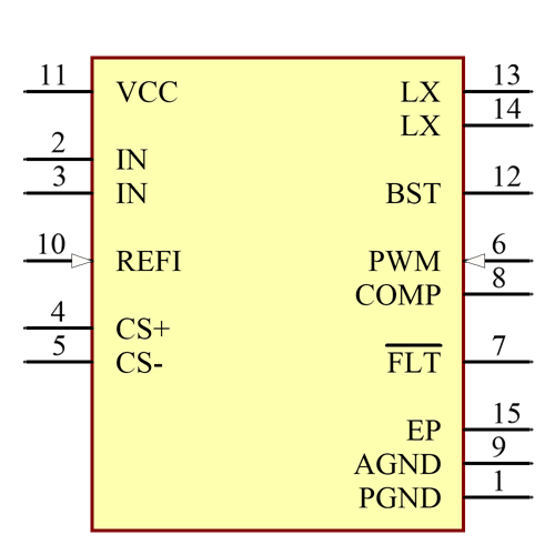 MAX20051AUD/V+ Symbol - Analog Devices