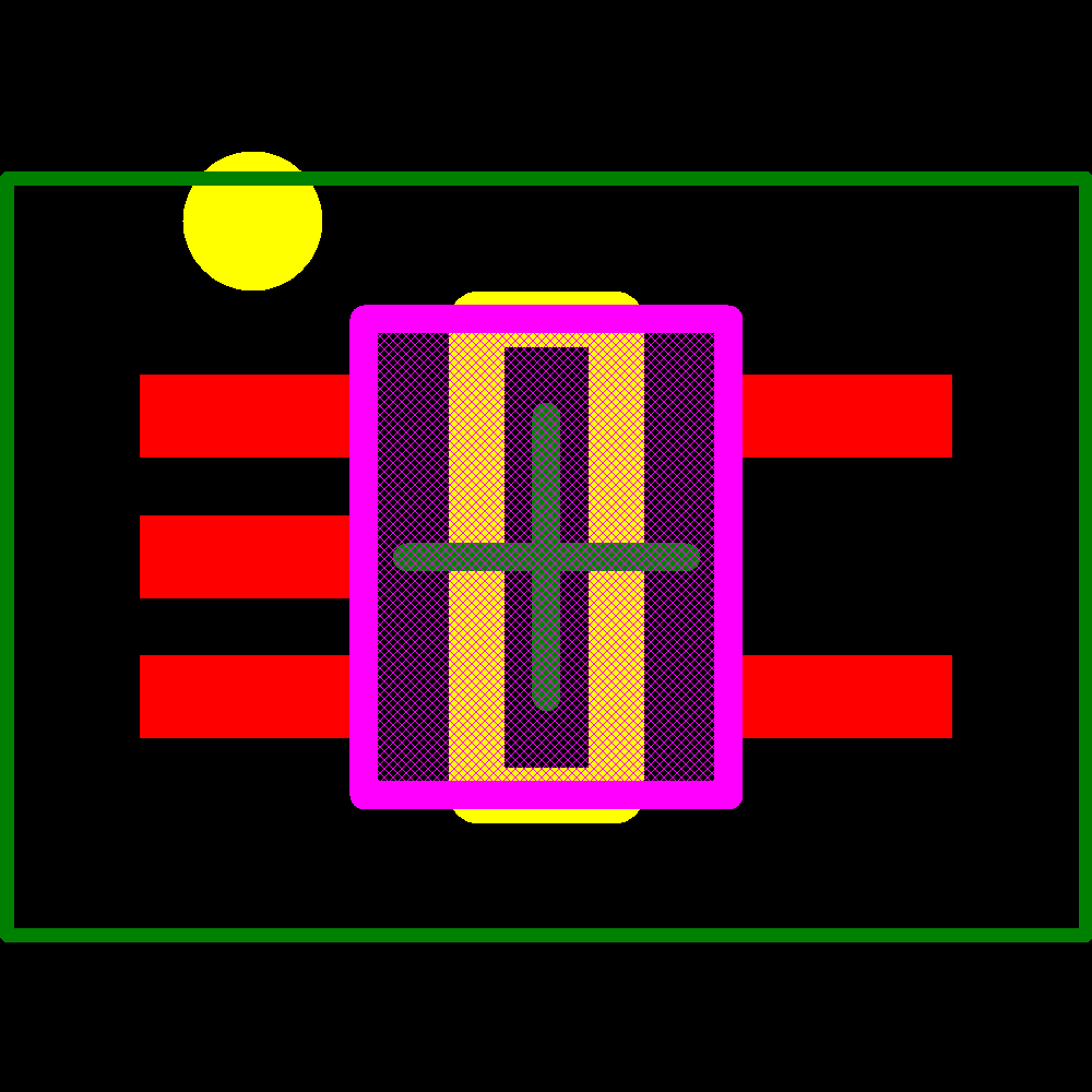TPD2E001DRLR Footprint - Texas Instruments