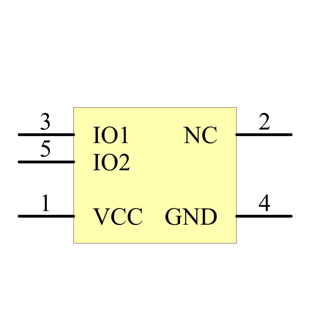 TPD2E001DRLR Symbol - Texas Instruments
