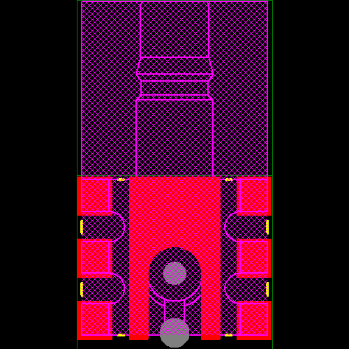 28K201-40ML5 Footprint - Rosenberger