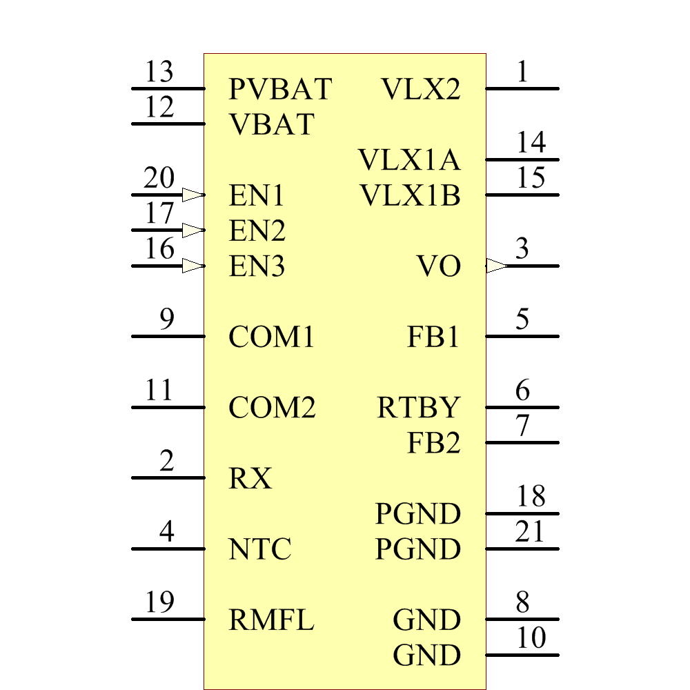 STCF02PNR Symbol - STMicroelectronics