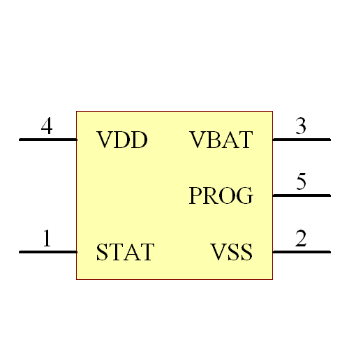 MCP73832T-2ATI/OT Symbol - Microchip