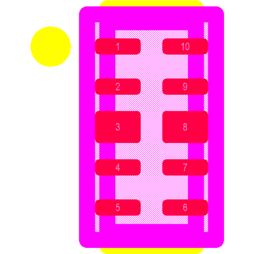 ESD224DQAR Footprint - Texas Instruments