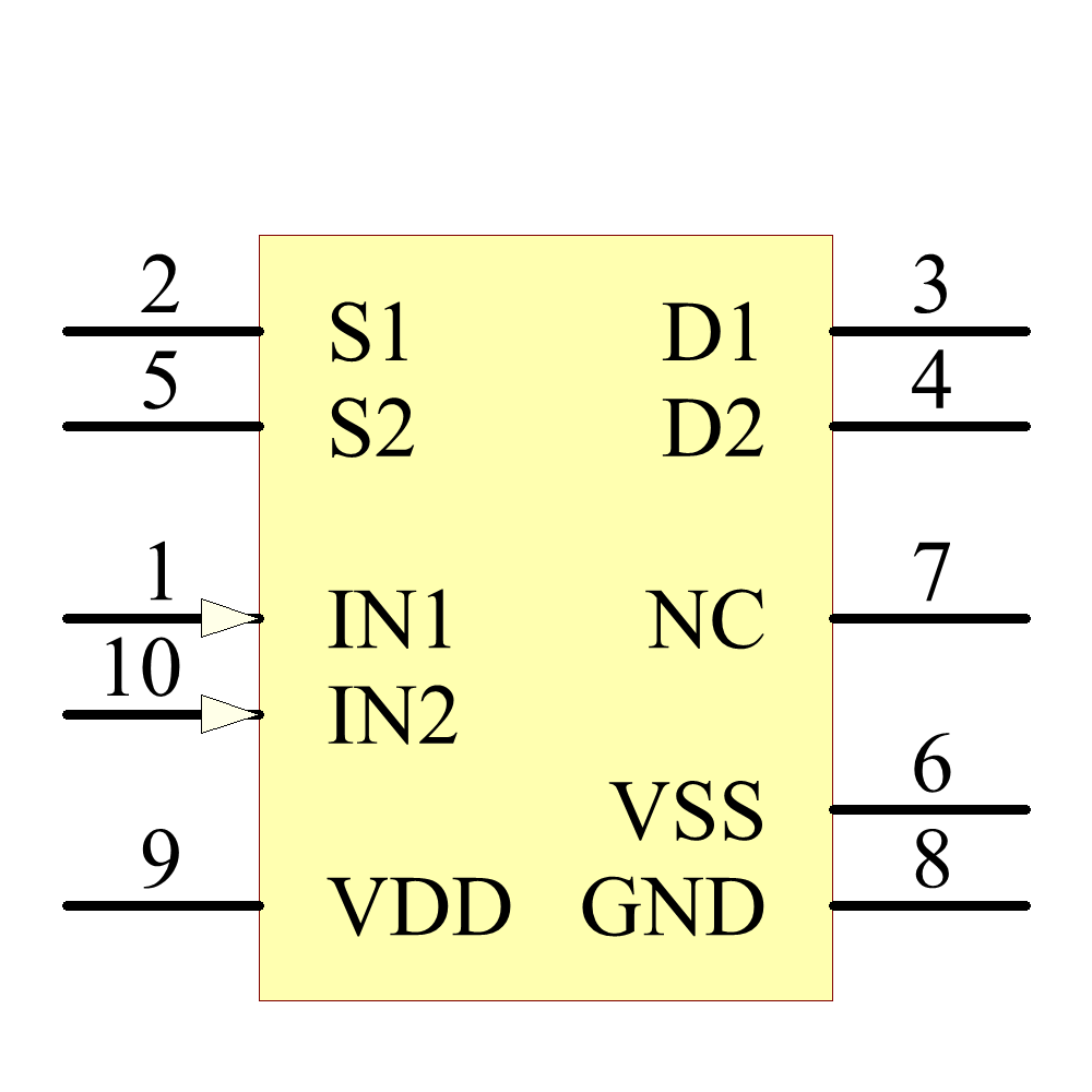 ADG1222BRMZ-REEL7 Symbol - Analog Devices