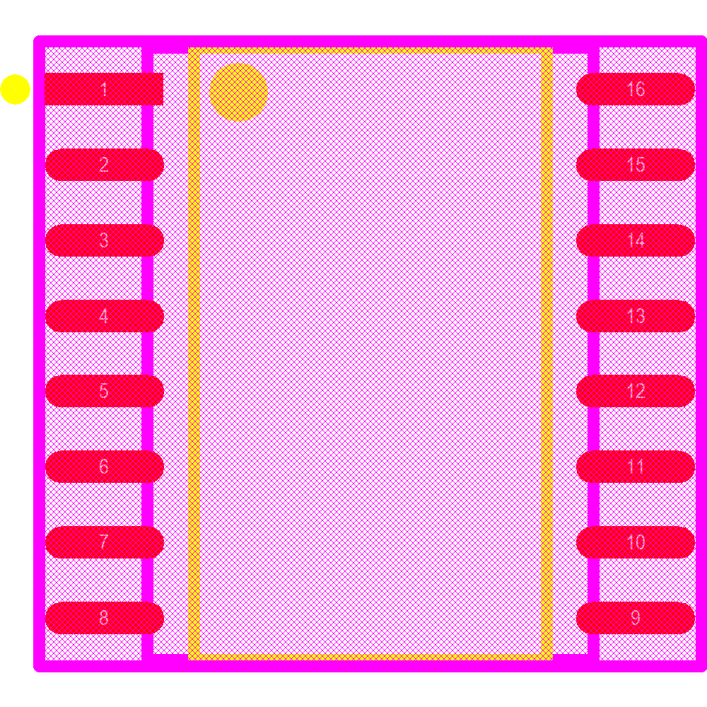 ACS37002KMABTR-050B3 Footprint - Allegro MicroSystems