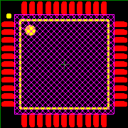 PIC18F46J11T-I/PT Footprint - Microchip