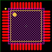 PIC18F46J11T-I/PT Footprint - Microchip