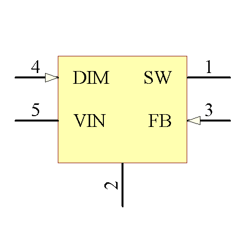 LM3410YMF/NOPB Symbol - Texas Instruments