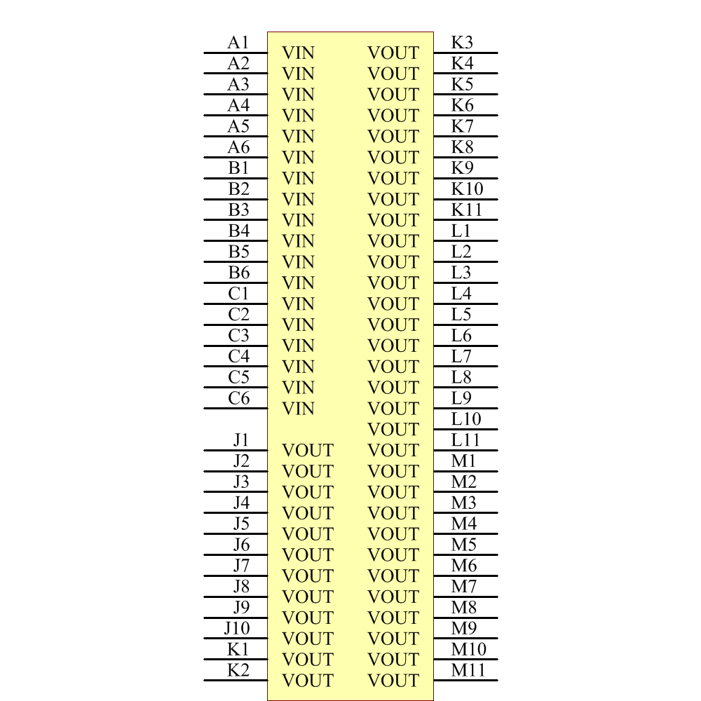 LTM4601AIV-1#PBF Symbol - Analog Devices