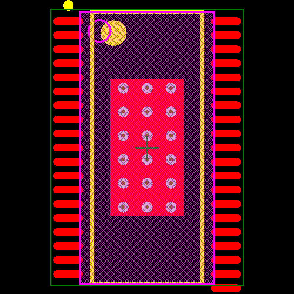 TLC5951DAPR Footprint - Texas Instruments