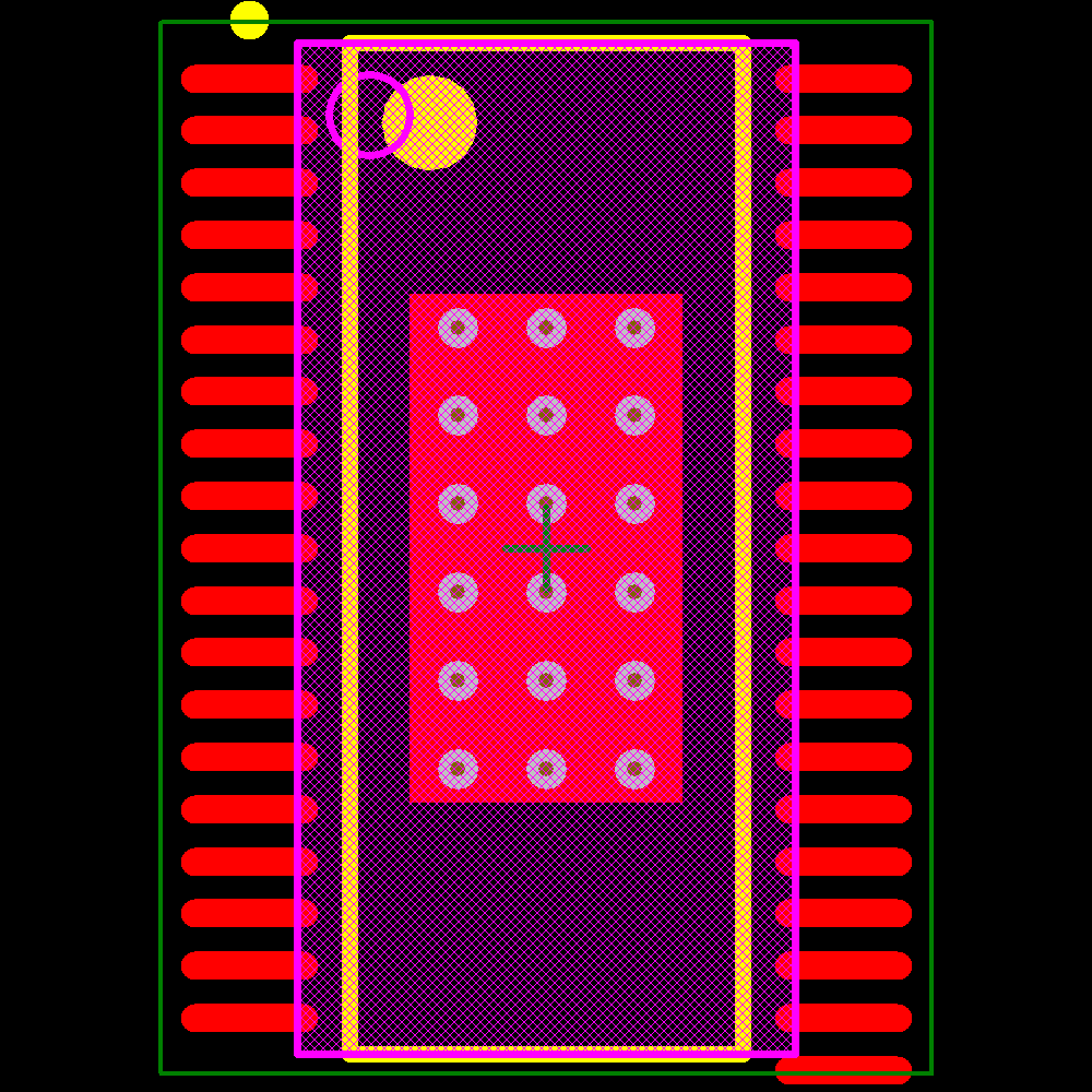 TLC5951DAPR Footprint - Texas Instruments