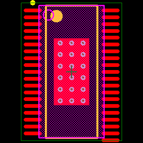 TLC5951DAPR Footprint - Texas Instruments