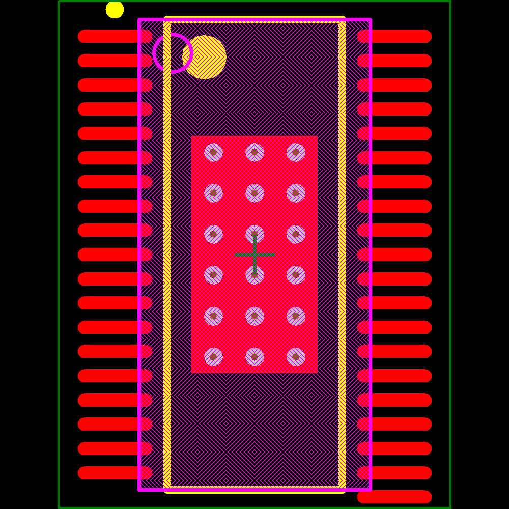 TLC5951DAPR Footprint - Texas Instruments