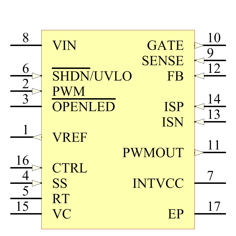 LT3756IUD-2#TRPBF Symbol - Analog Devices
