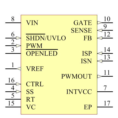 LT3756IUD-2#TRPBF Symbol - Analog Devices