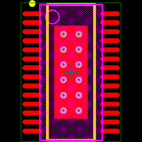 TLC5944PWPRG4 Footprint - Texas Instruments