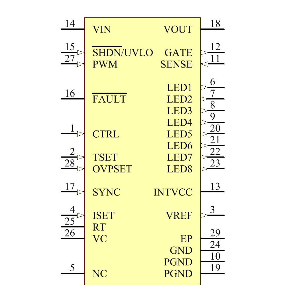LT3760IFE#PBF Symbol - Analog Devices