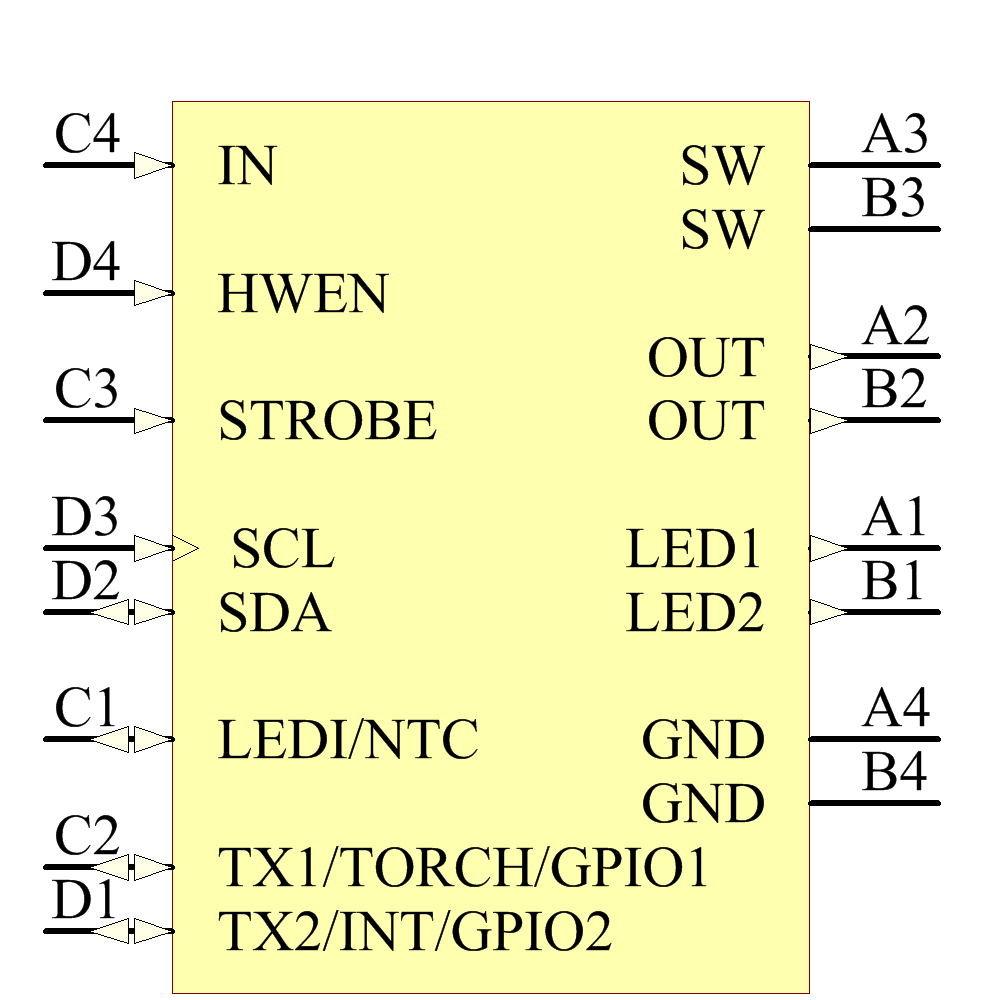 LM3559TLX/NOPB Symbol - Texas Instruments
